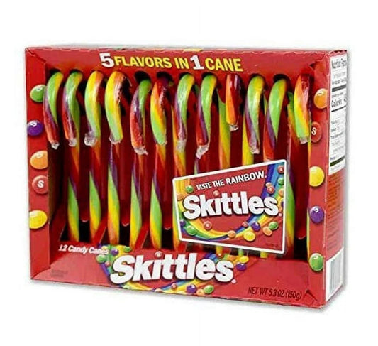 Skittles Candy Canes