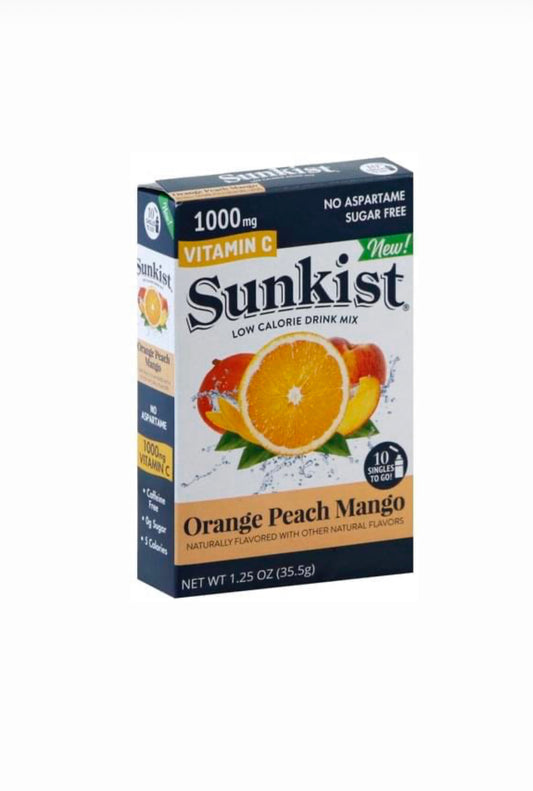 Sunkist Orange Peach Mango Drink Mix