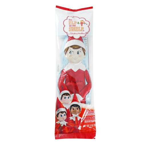 R.M. Palmer Elf on The Shelf Assorted Scout Elf Double Crisp Milk Chocolate, 3 oz, 1 Count