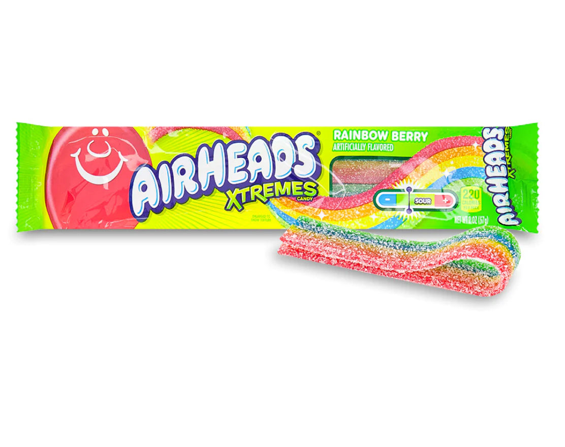 Airheads Xtremes Rainbow Berry Sour Belts