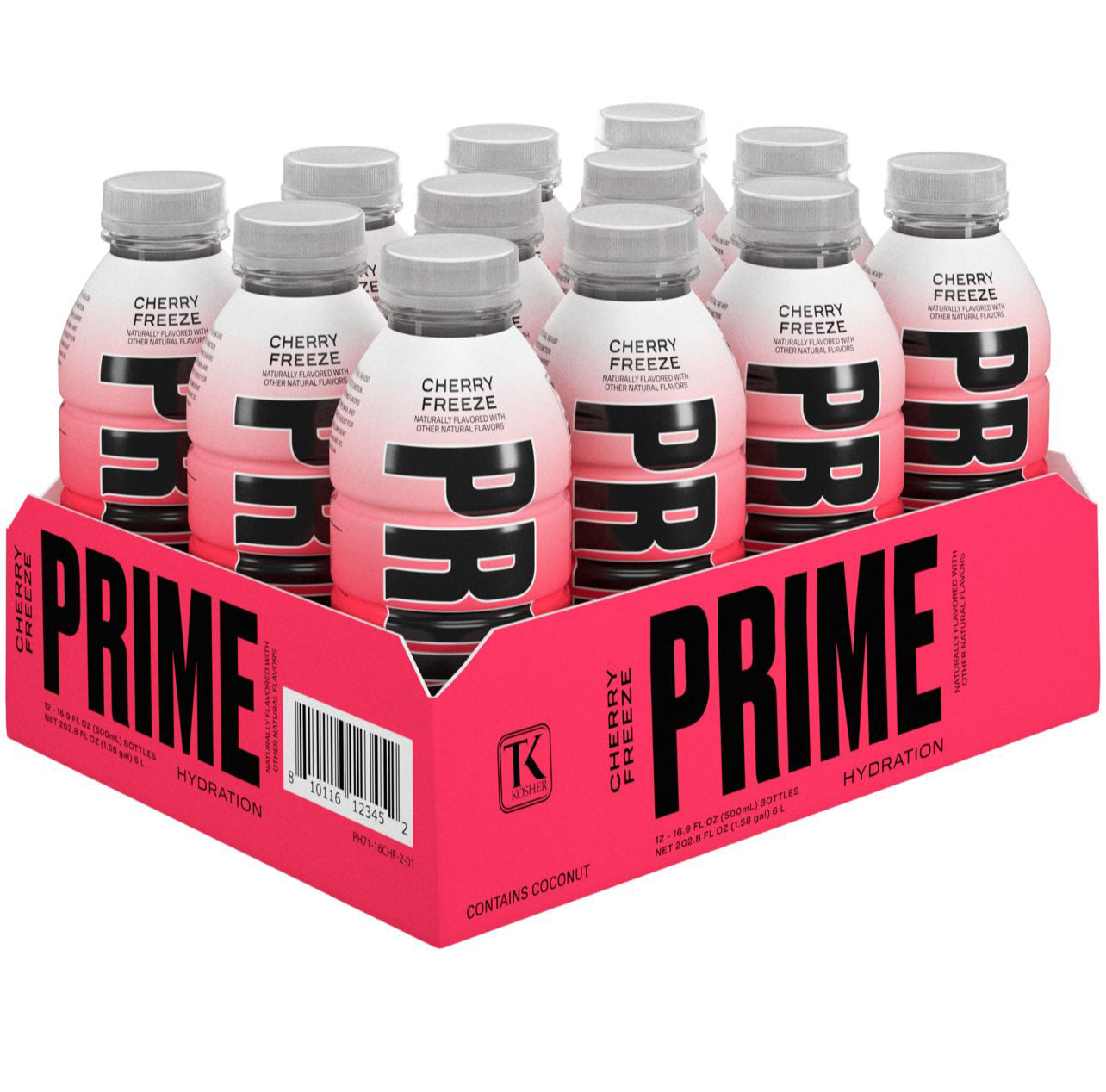 Prime Hydration Cherry Freeze Color Changing Bottle -CASE OF 12