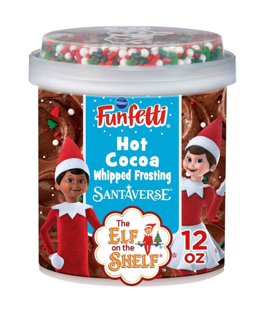 Funfetti Elf On The Shelf Hot Cocoa Frosting