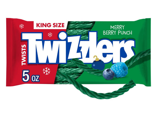 Twizzlers Twists Merry Berry Punch Flavored