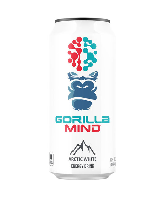 Gorilla Minds Energy Drink - Arctic White