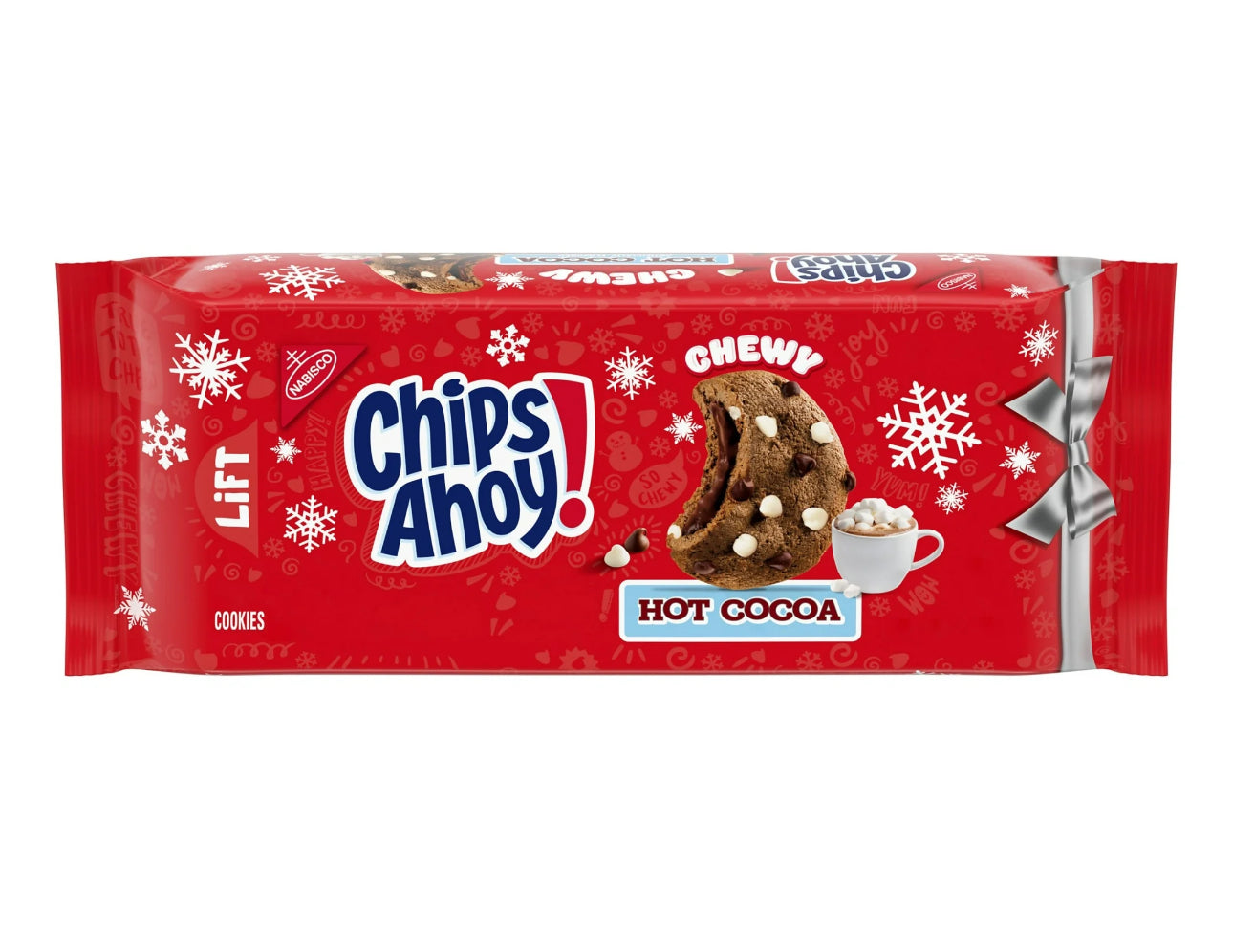 CHIPS AHOY! Hot Cocoa Chocolate Chip Cookies, Limited Edition Holiday Cookies, 9.9 oz