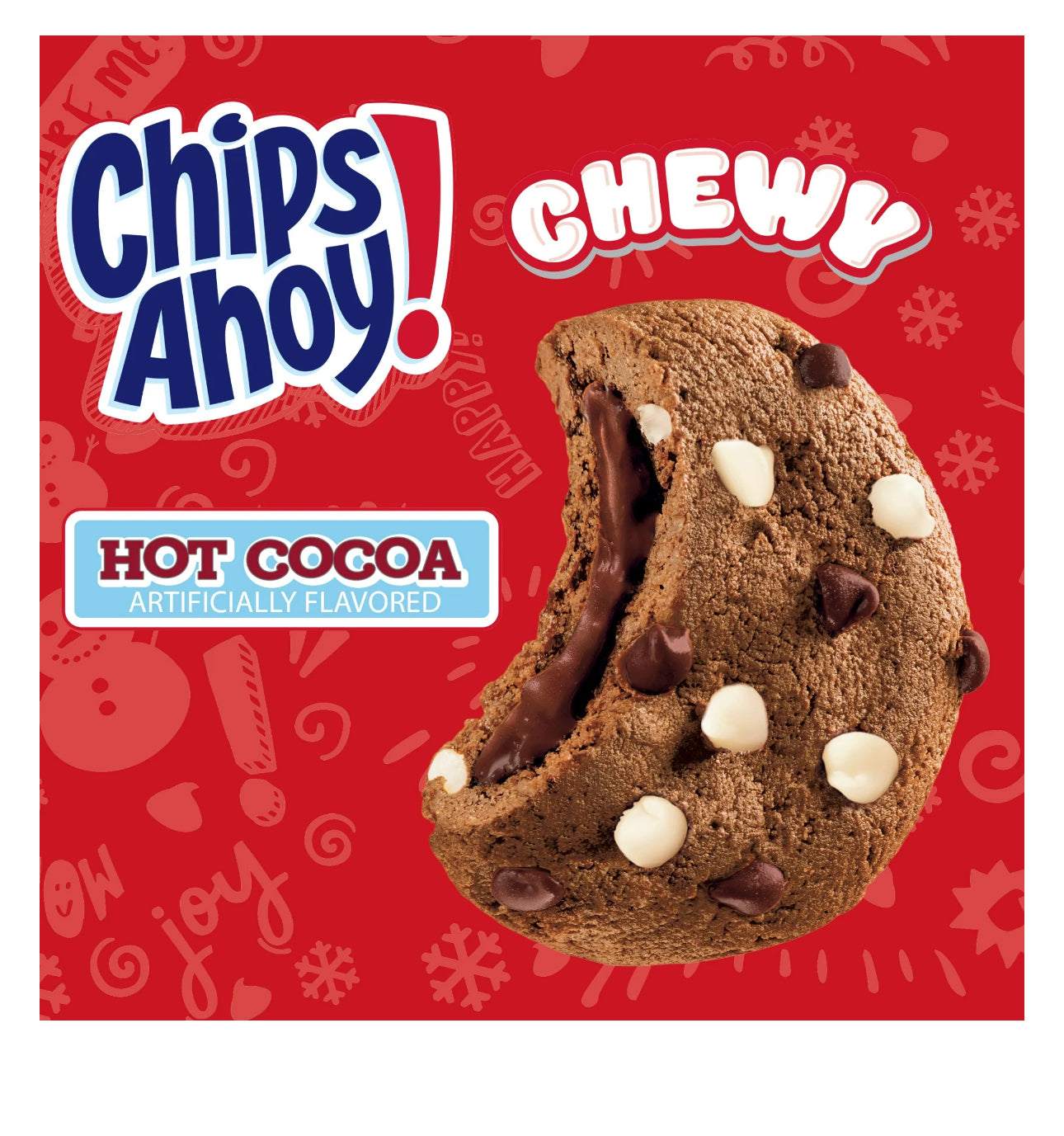 CHIPS AHOY! Hot Cocoa Chocolate Chip Cookies, Limited Edition Holiday Cookies, 9.9 oz