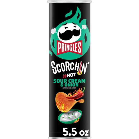 Pringles Scorchin Hot Sour Cream & Onion