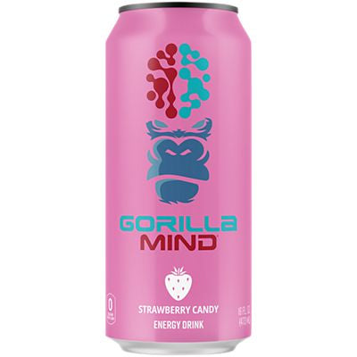 Gorilla Minds Energy Drink - Strawberry Candy