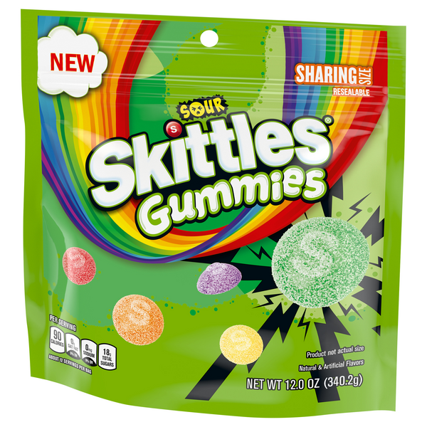 Sour Skittles Gummies 12oz Bag