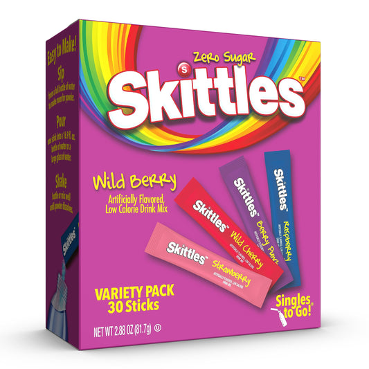 Skittles Wild Berry Drink Mix 30 Pack