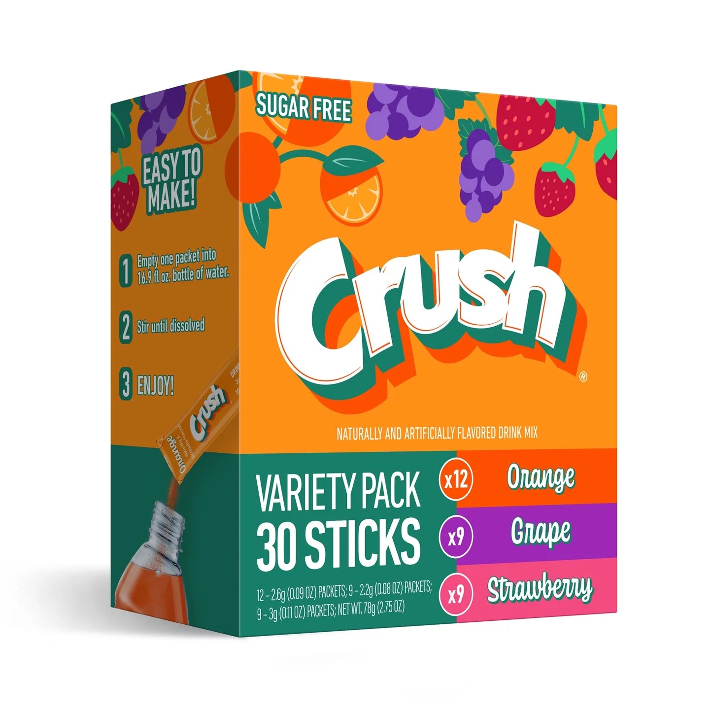 Crush Variety Pack Drink Mix 30ct