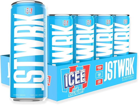 JSRWRK Energy ICEE Blue Raspberry Flavour Single Can