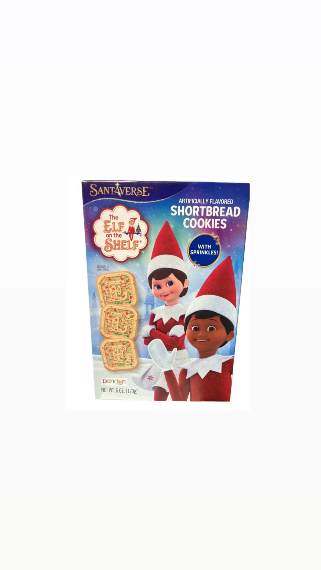 Elf on the shelf shortbread cookies