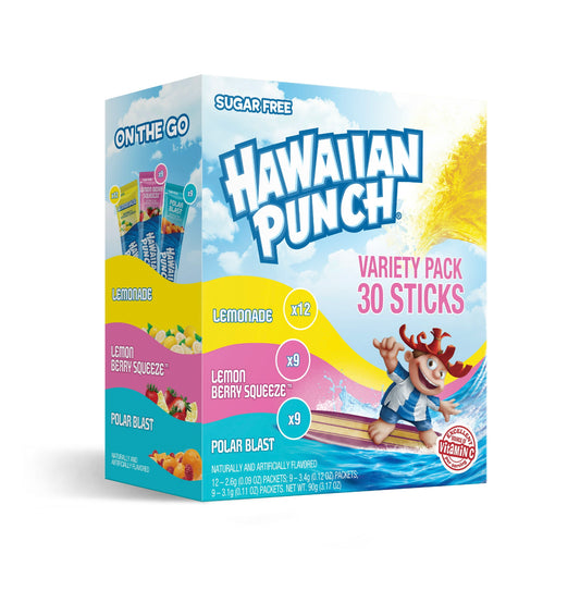 Hawaiian Punch Drink Mix, Sugar Free, Variety Pack