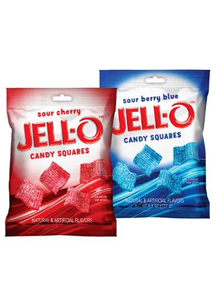 Jello Sour Candy Squares