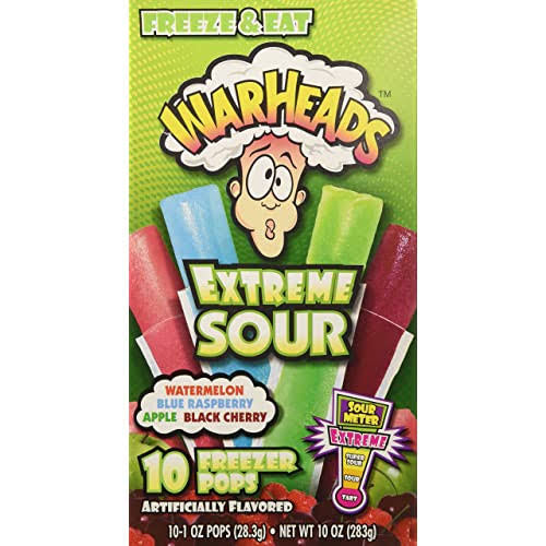 Warheads Freeze Pops