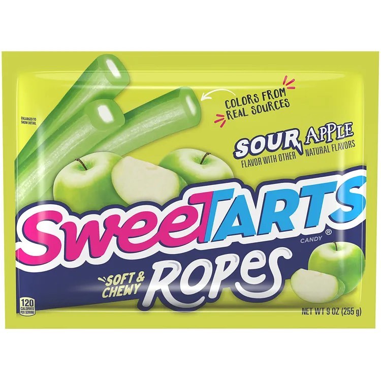 SweetTarts Ropes Sour Green Apple